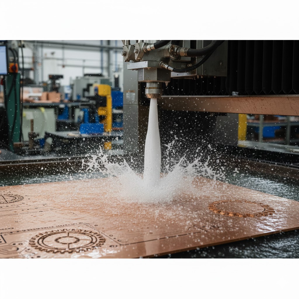 برش مس با واترجت 