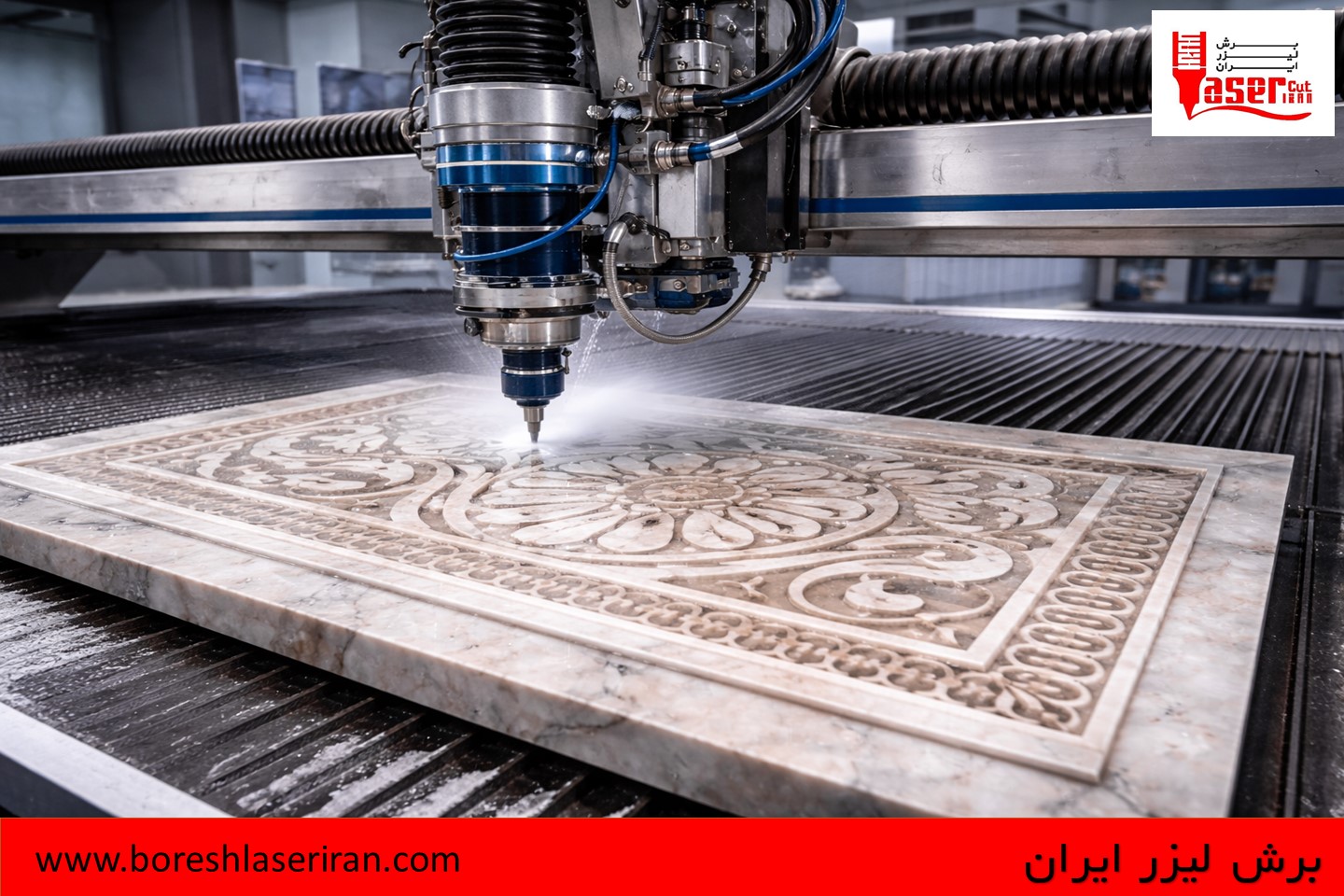 خدمات برش سنگ با واترجت