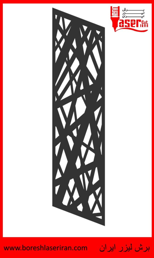 نقشه رایگان طرح درب برش لیزری