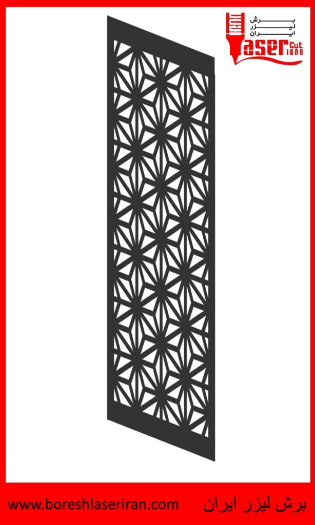نقشه رایگان طرح درب برش لیزری