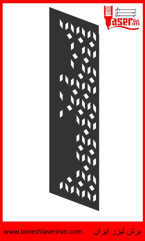 نقشه رایگان طرح درب برش لیزری