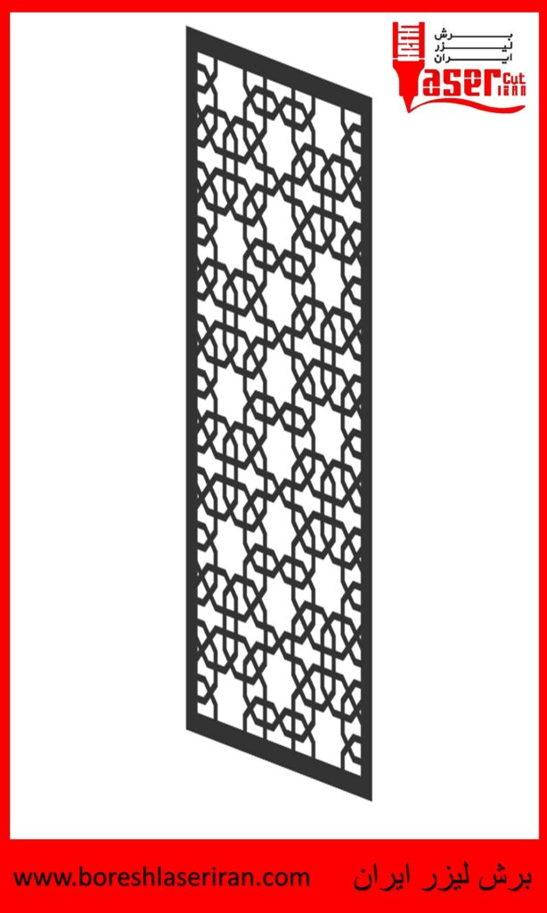 نقشه رایگان طرح درب برش لیزری