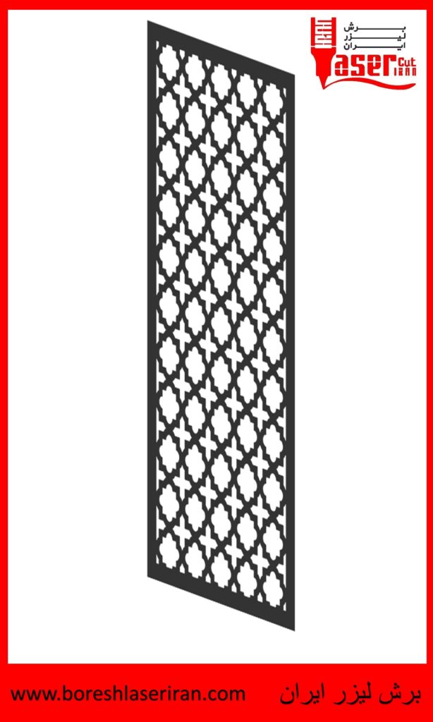 نقشه رایگان طرح درب برش لیزری