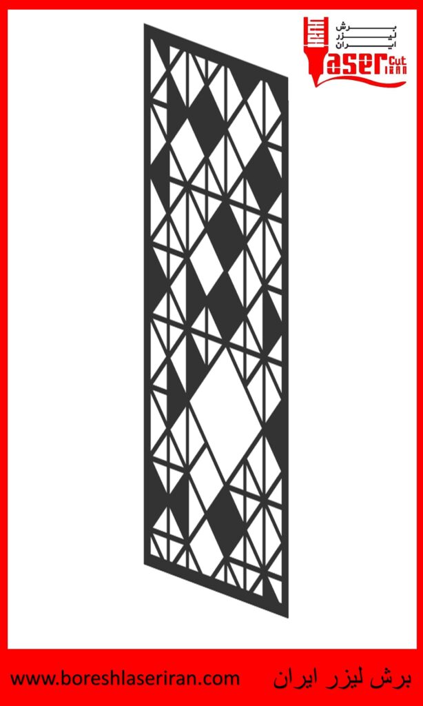 نقشه رایگان طرح درب برش لیزری